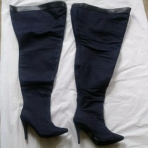 Ashley Stewart Denim boots